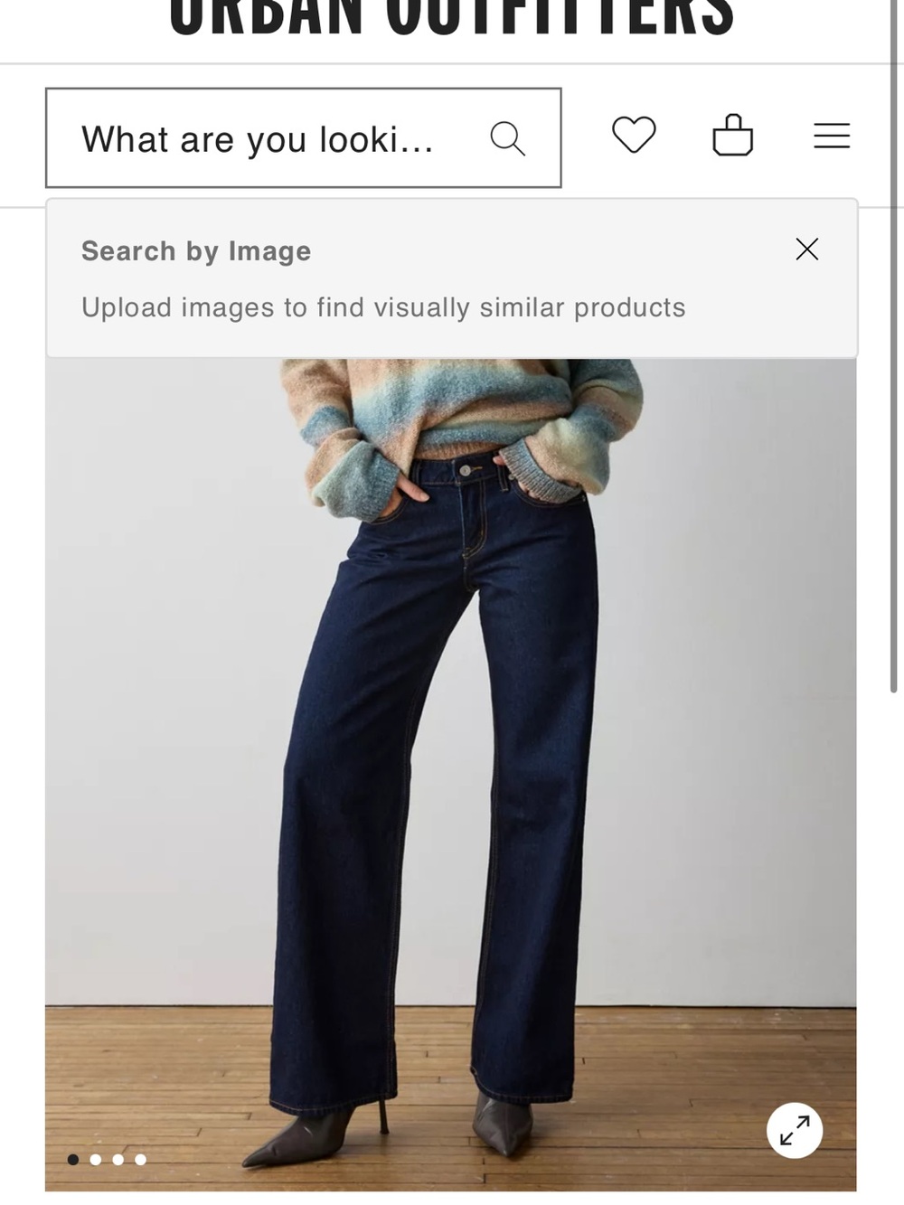 Levi's Dark Blue Wide-Leg Women's Jeans